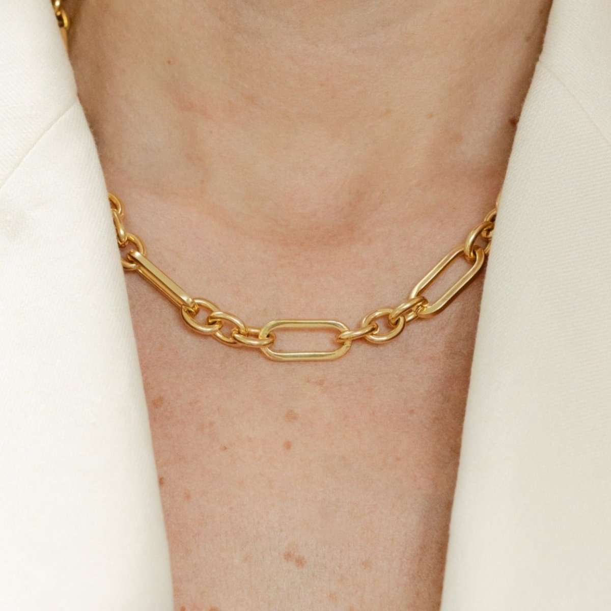 Figaro Chain Gold Necklace - Siena - Lulu B Jewellery