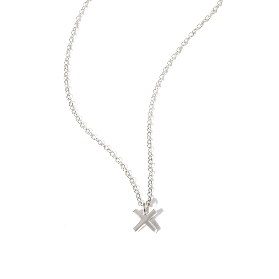 Kiss 'X' Silver Necklace - Lulu B Jewellery