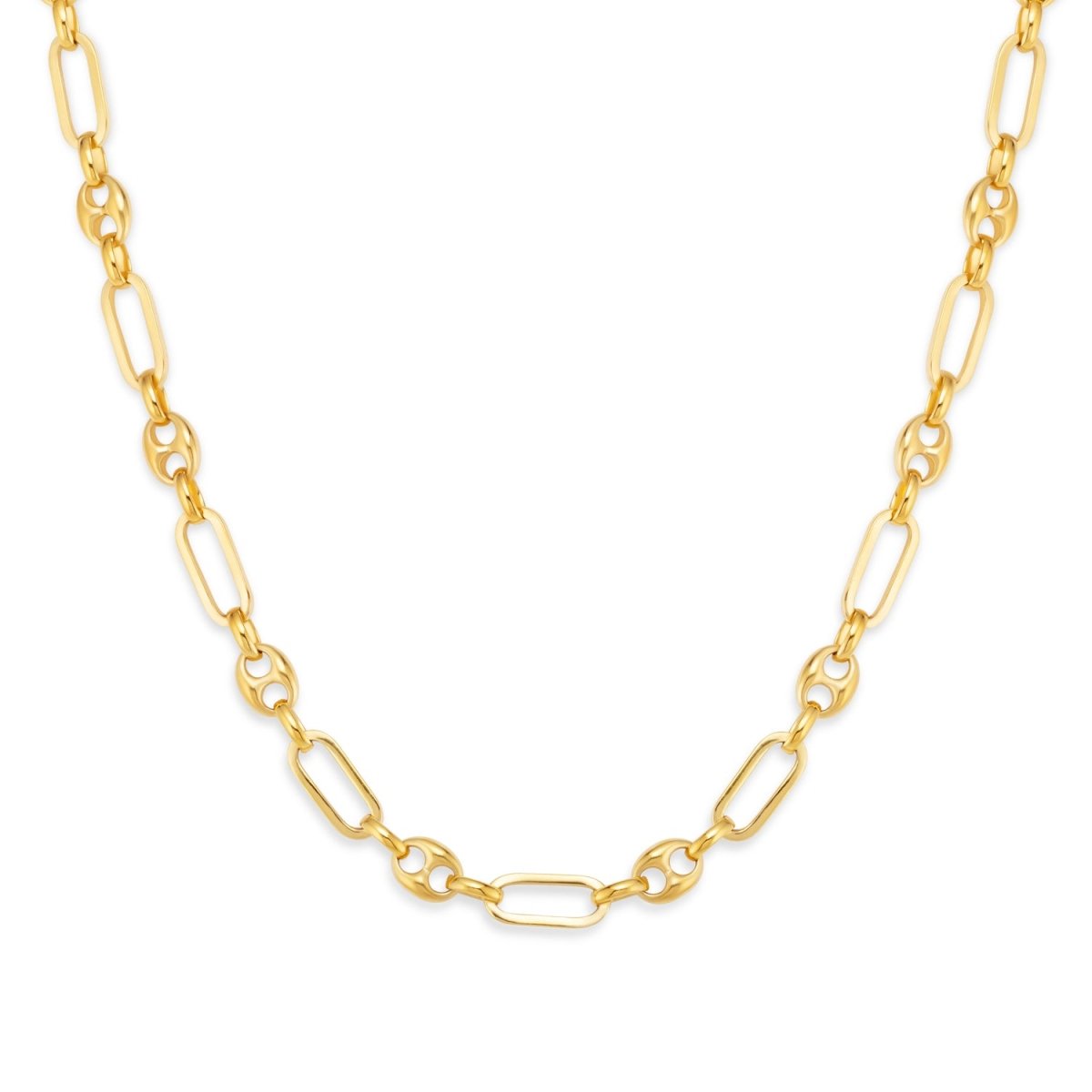 Marina T - Bar Gold Chain Necklace - Siena - Lulu B Jewellery