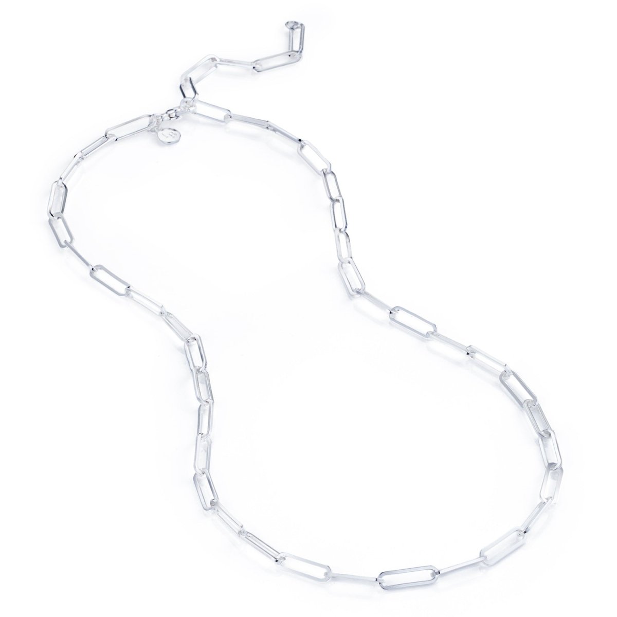 Paperclip Chain Silver Necklace - Lulu B London - Timeless Jewellery