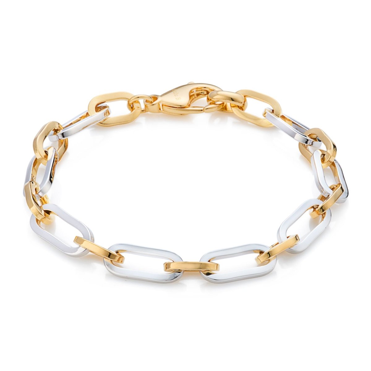 Paperclip Mix Metal Chain Bracelet - Lulu B London - Timeless Jewellery