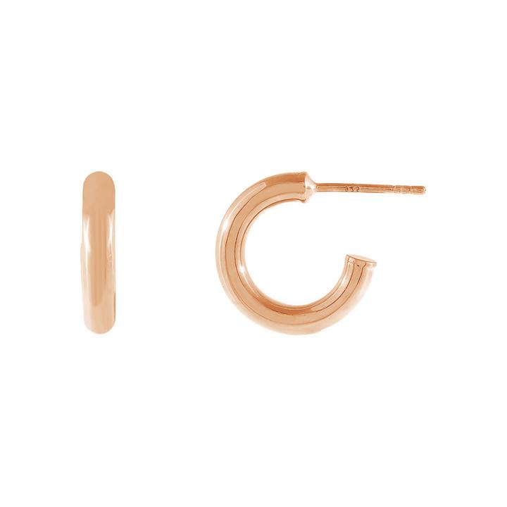 Small Rose Gold Hoop Earrings - Tori - Lulu B Jewellery