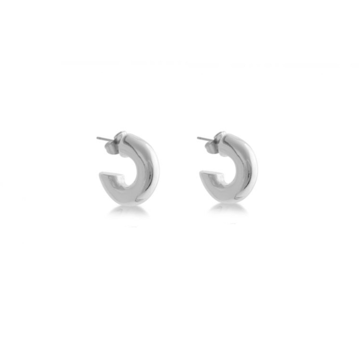 Small Silver Hoop Earrings - Romily - Lulu B Jewellery