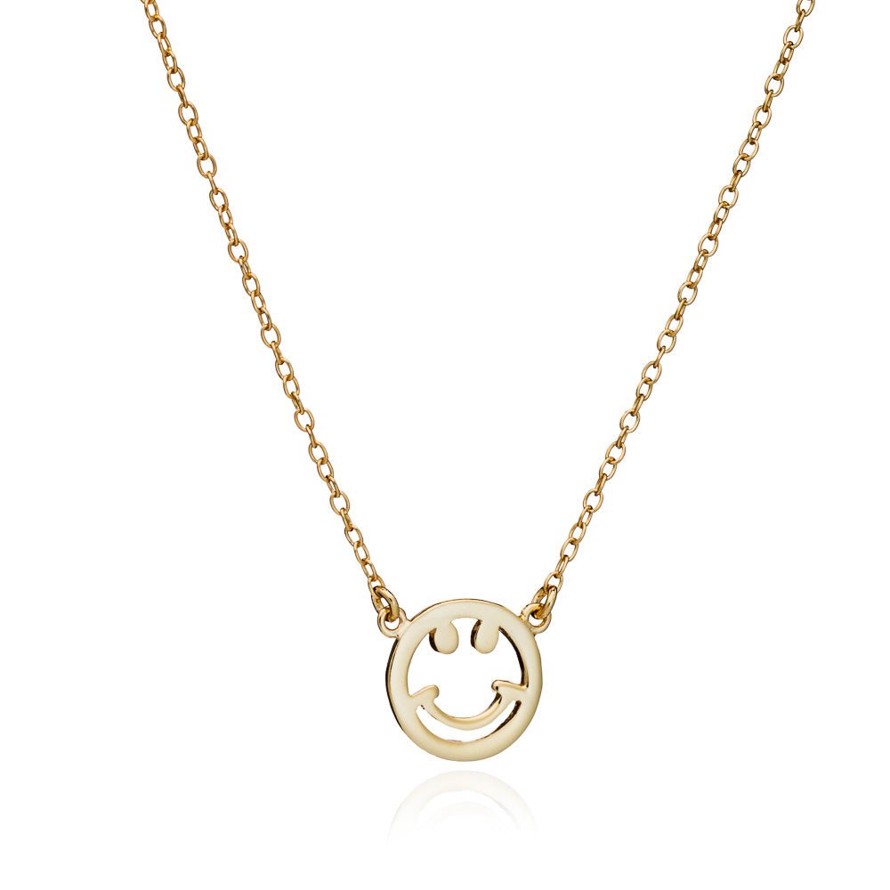 Smiley Gold Necklace - Lulu B Jewellery