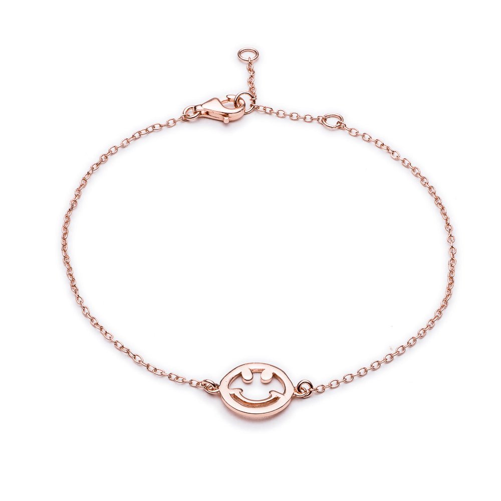 Smiley Rose Gold Bracelet - Lulu B Jewellery