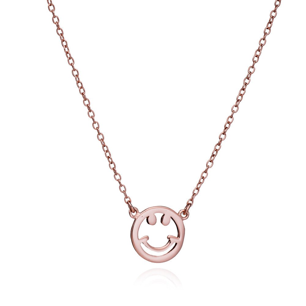 Smiley Rose Gold Necklace - Lulu B Jewellery