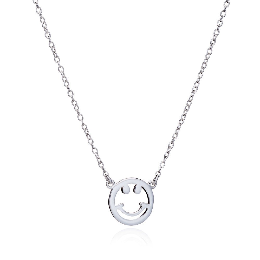 Smiley Silver Necklace - Lulu B Jewellery