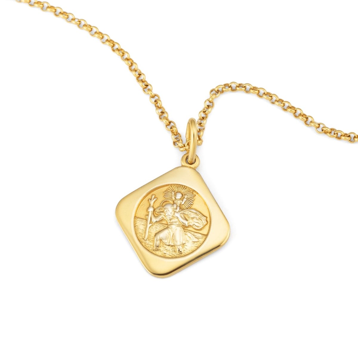 St Christopher Gold Necklace - Lulu B Jewellery