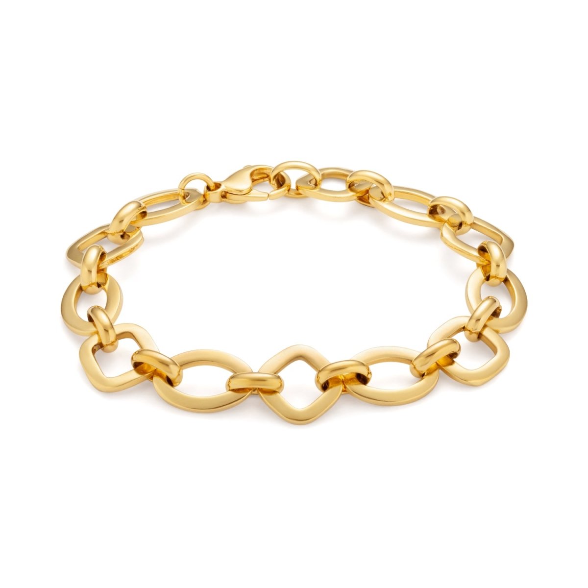 Statement Chain Link Gold Bracelet - Siena - Lulu B Jewellery