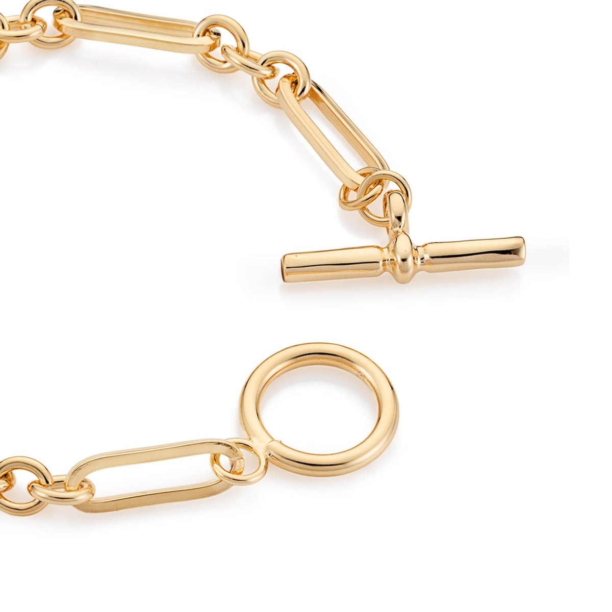 T-bar Chain Gold Bracelet - Lulu B London - Timeless Jewellery