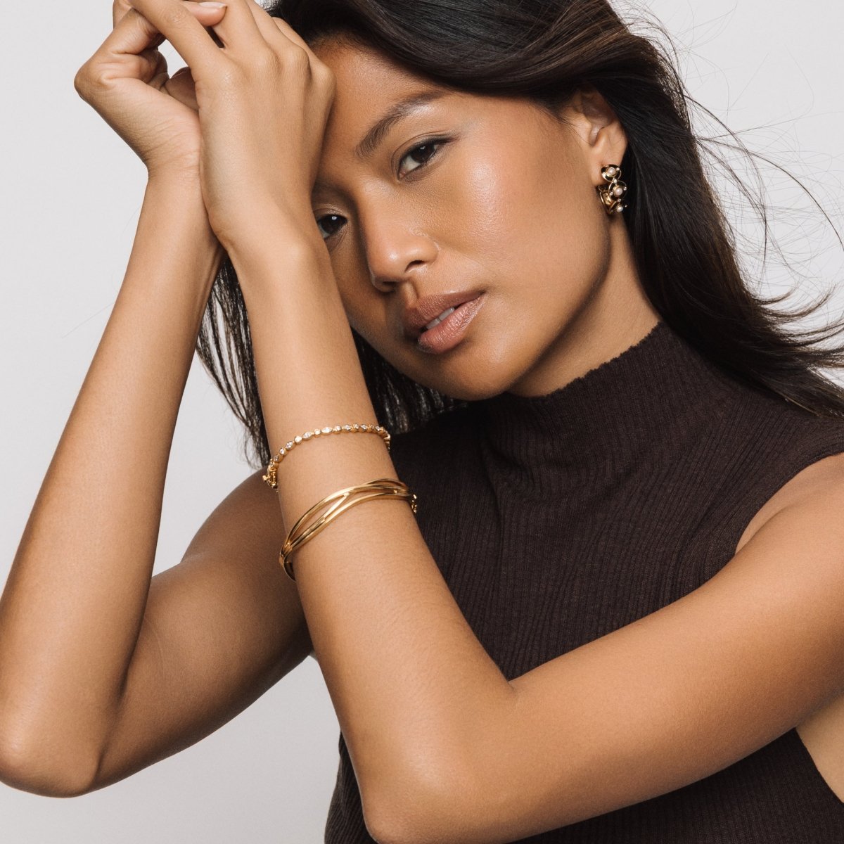 Tennis Gold Bracelet - Lulu B London - Timeless Jewellery