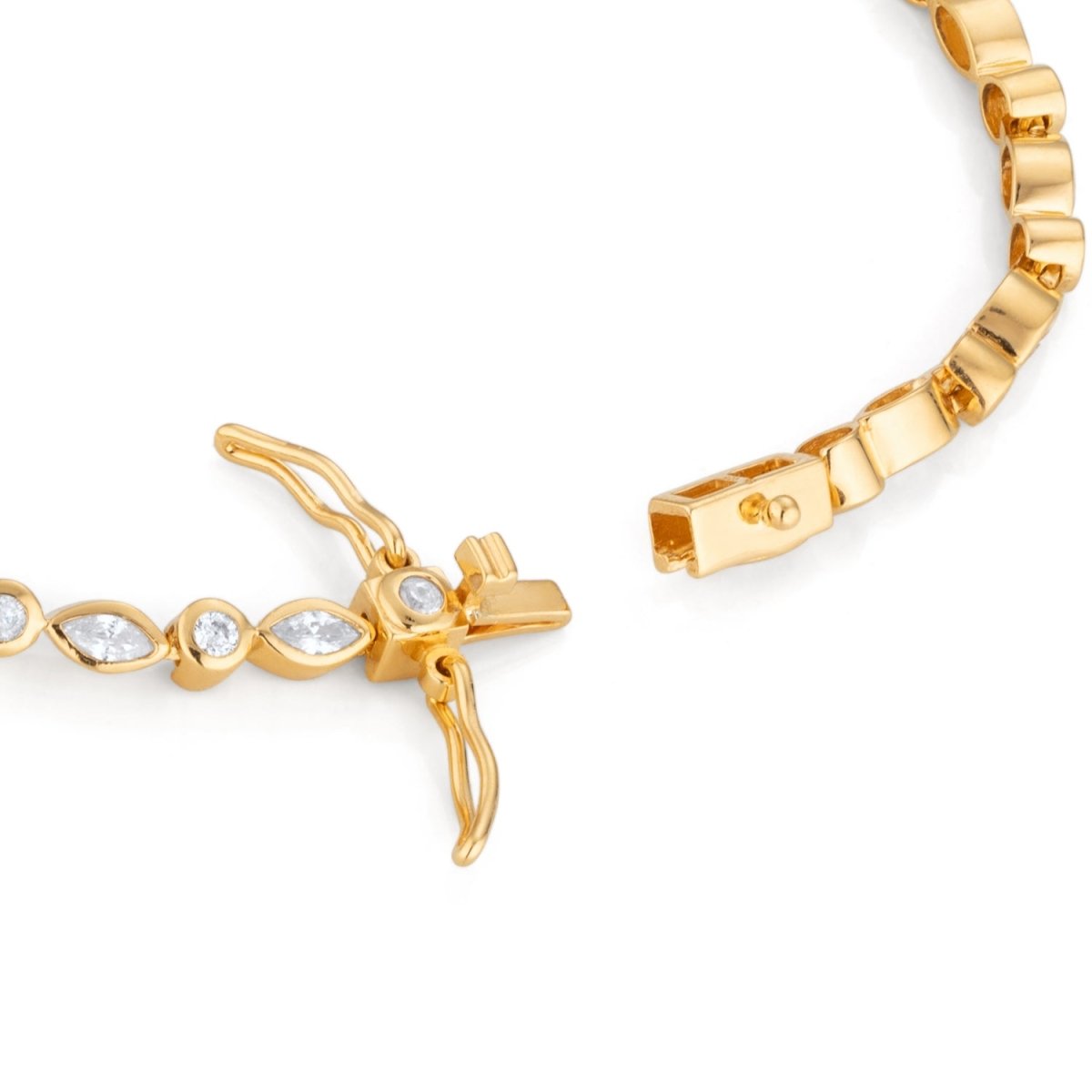 Tennis Gold Bracelet - Lulu B London - Timeless Jewellery
