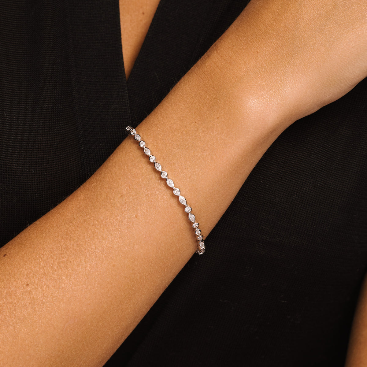 Tennis Silver Bracelet