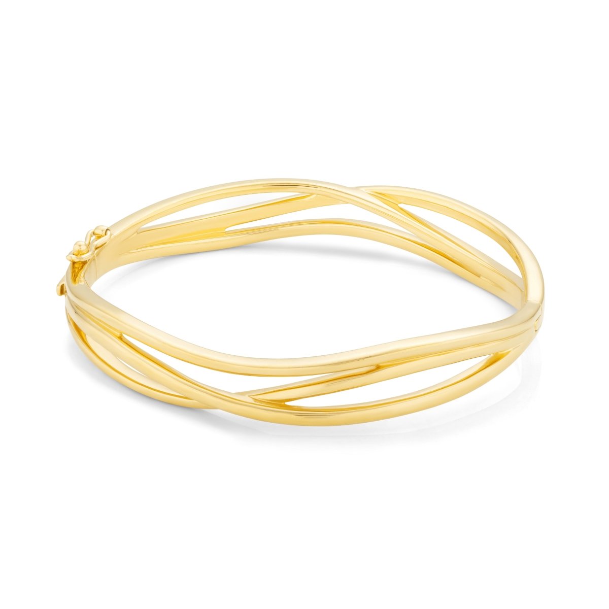 Wave Gold Bangle - Ripple - Lulu B Jewellery