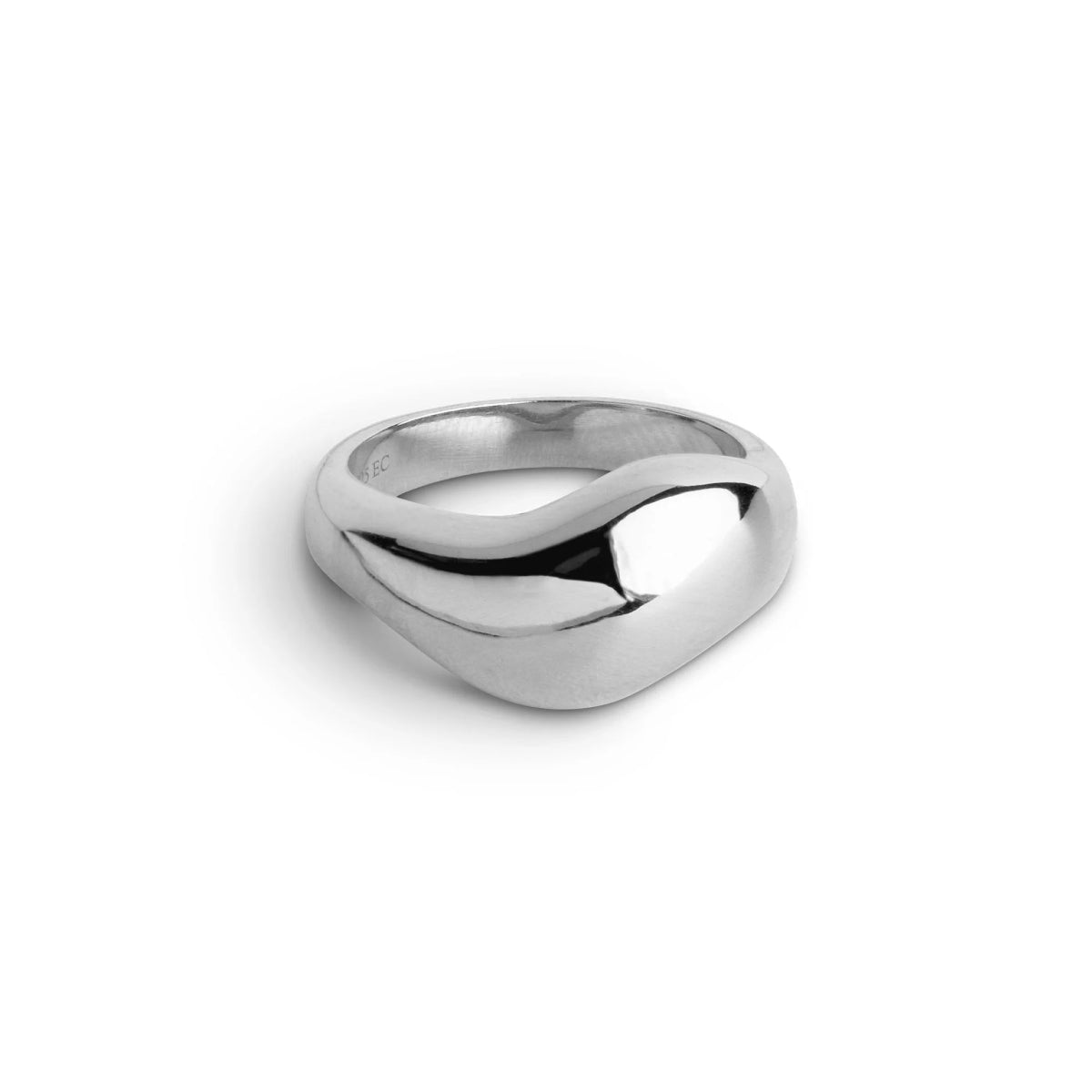 Wave Ring Large Silver - Lulu B Jewellery