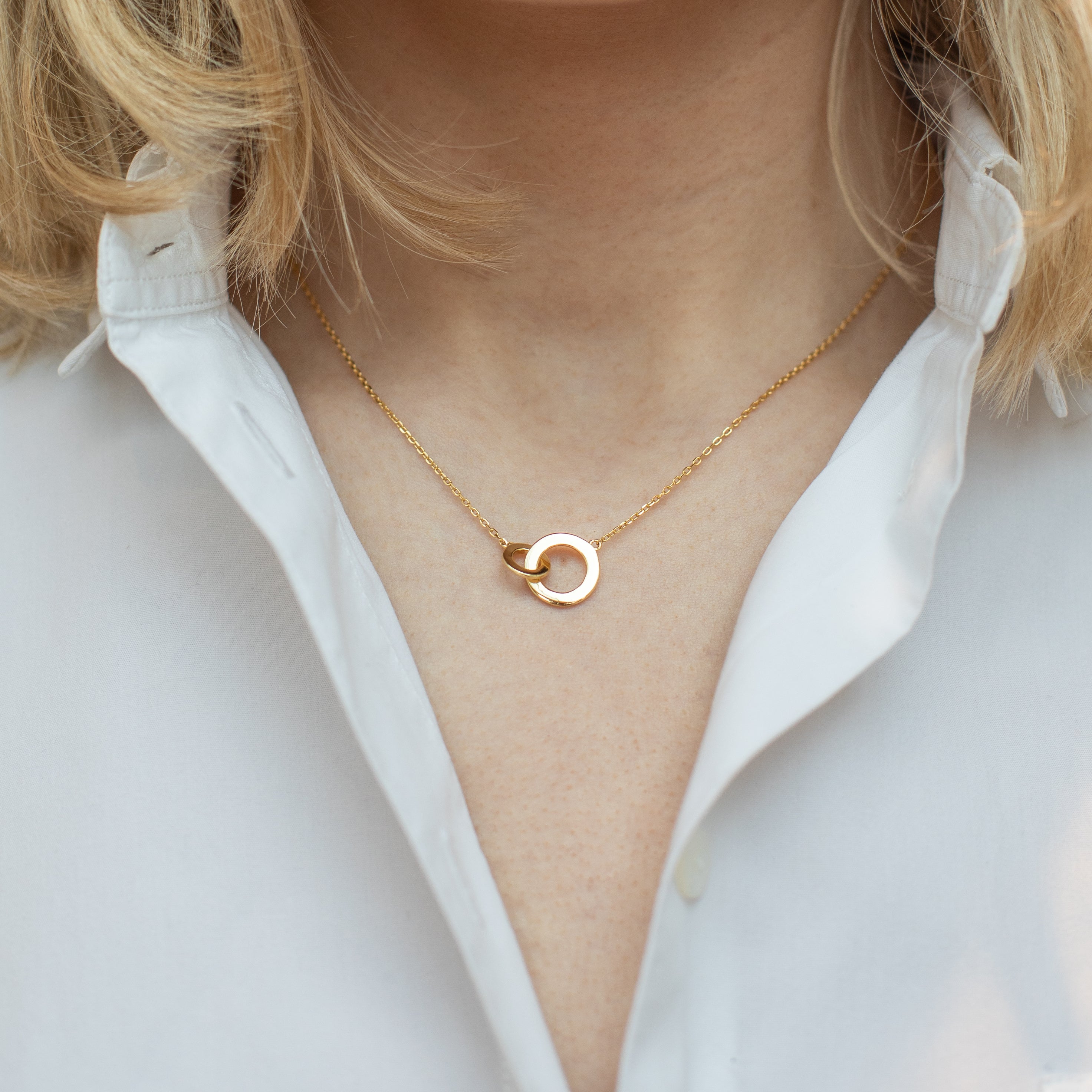 Gold Eternity Necklace - Lulu B Jewellery