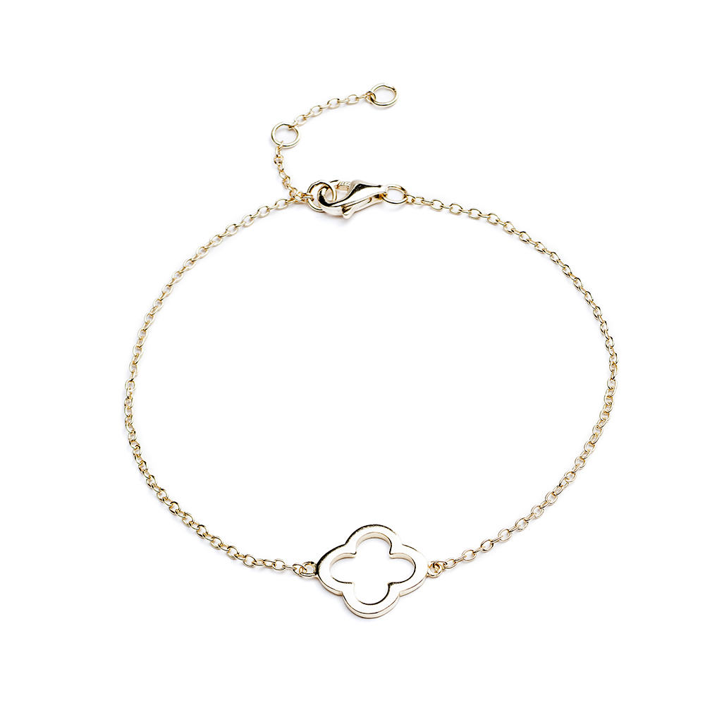 Gold Clover Bracelet - Lulu B Jewellery