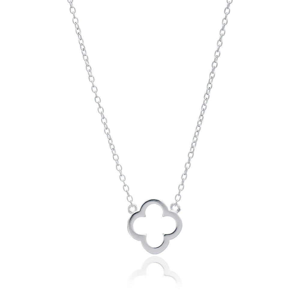 Silver Clover Necklace - Lulu B Jewellery