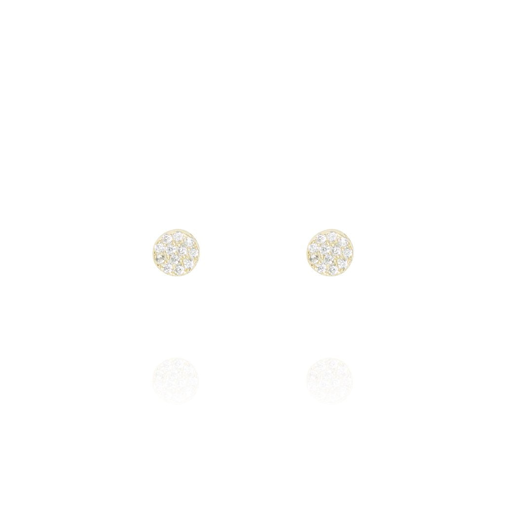 Gold Mini Knightsbridge Stud Earrings - Lulu B Jewellery