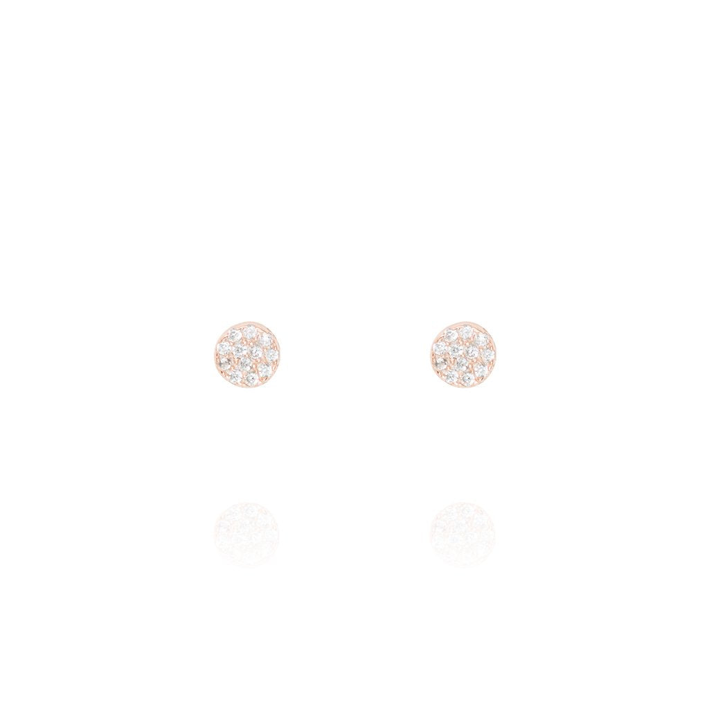 Rose Gold Mini Stud Earrings - Lulu B Jewellery