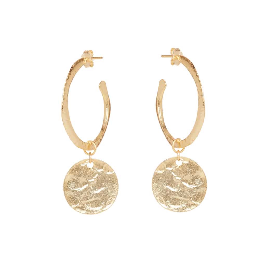 Gold Harper Hoop Earrings - Lulu B Jewellery