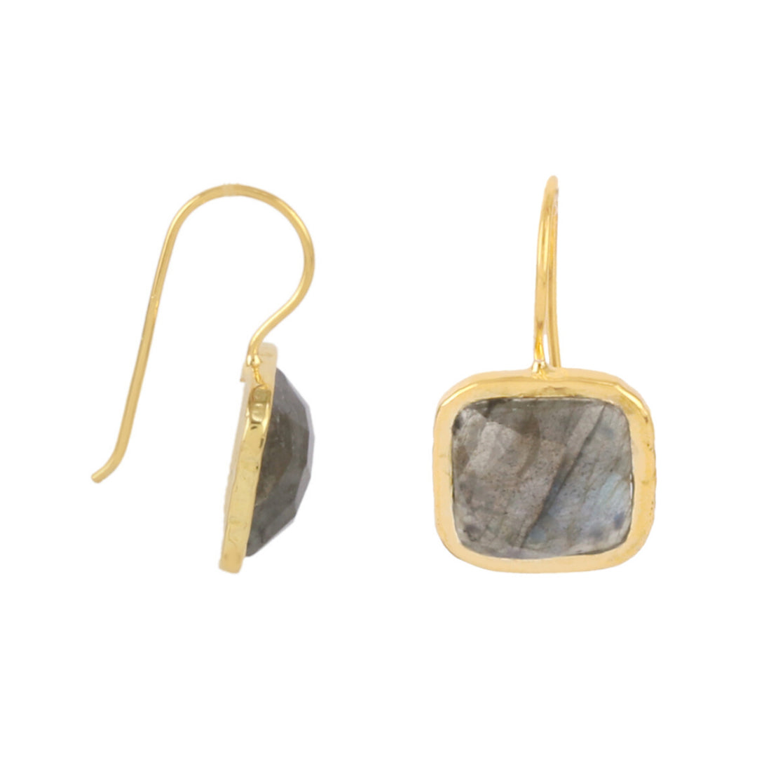 Gold Bloomsbury Drops with Labradorite - Lulu B Jewellery