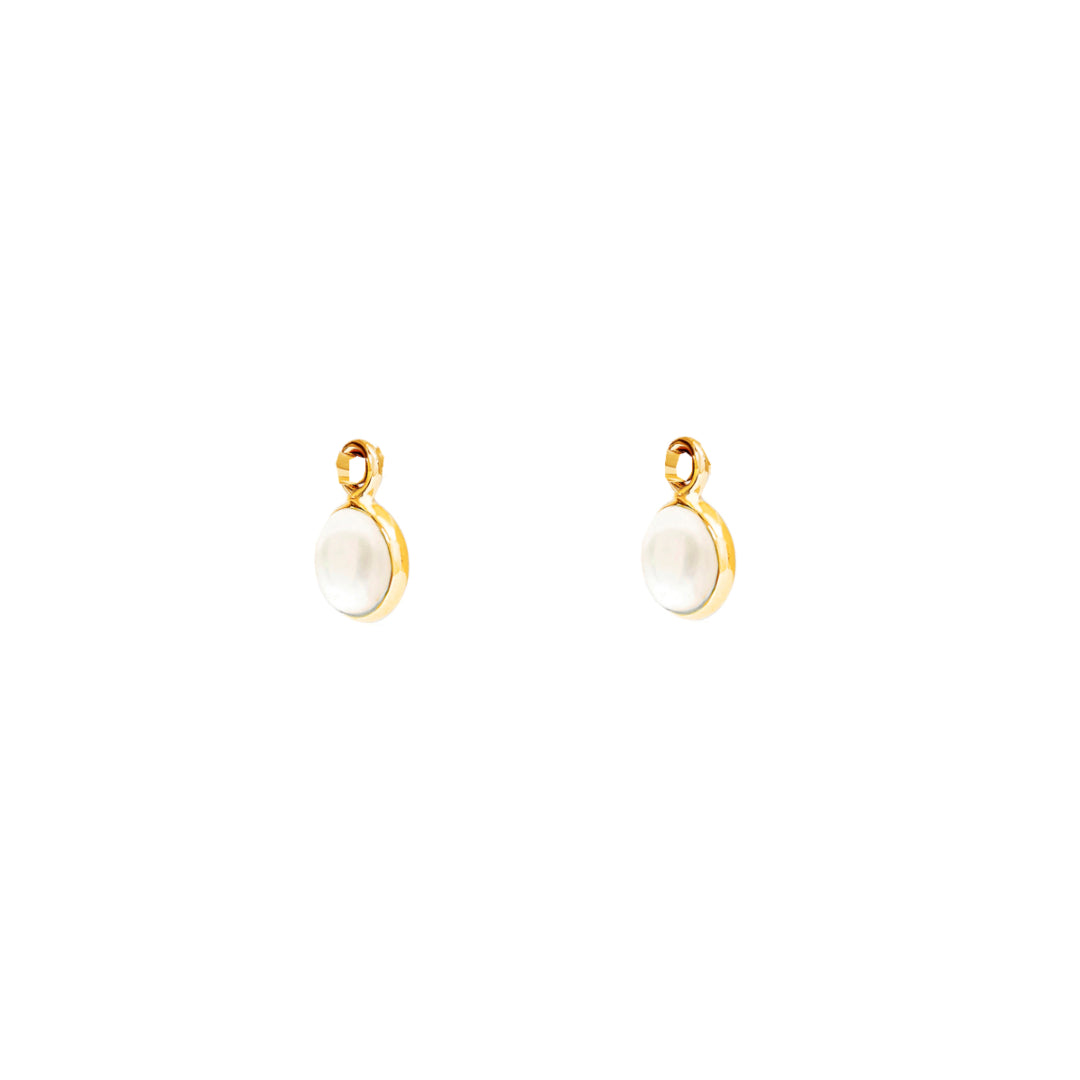 Gold Pearl Birthstone Charms - Lulu B Jewellery