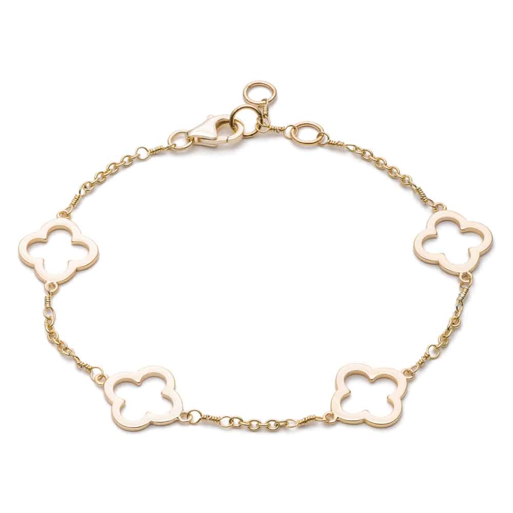 Gold Clover Chain Bracelet - Lulu B Jewellery