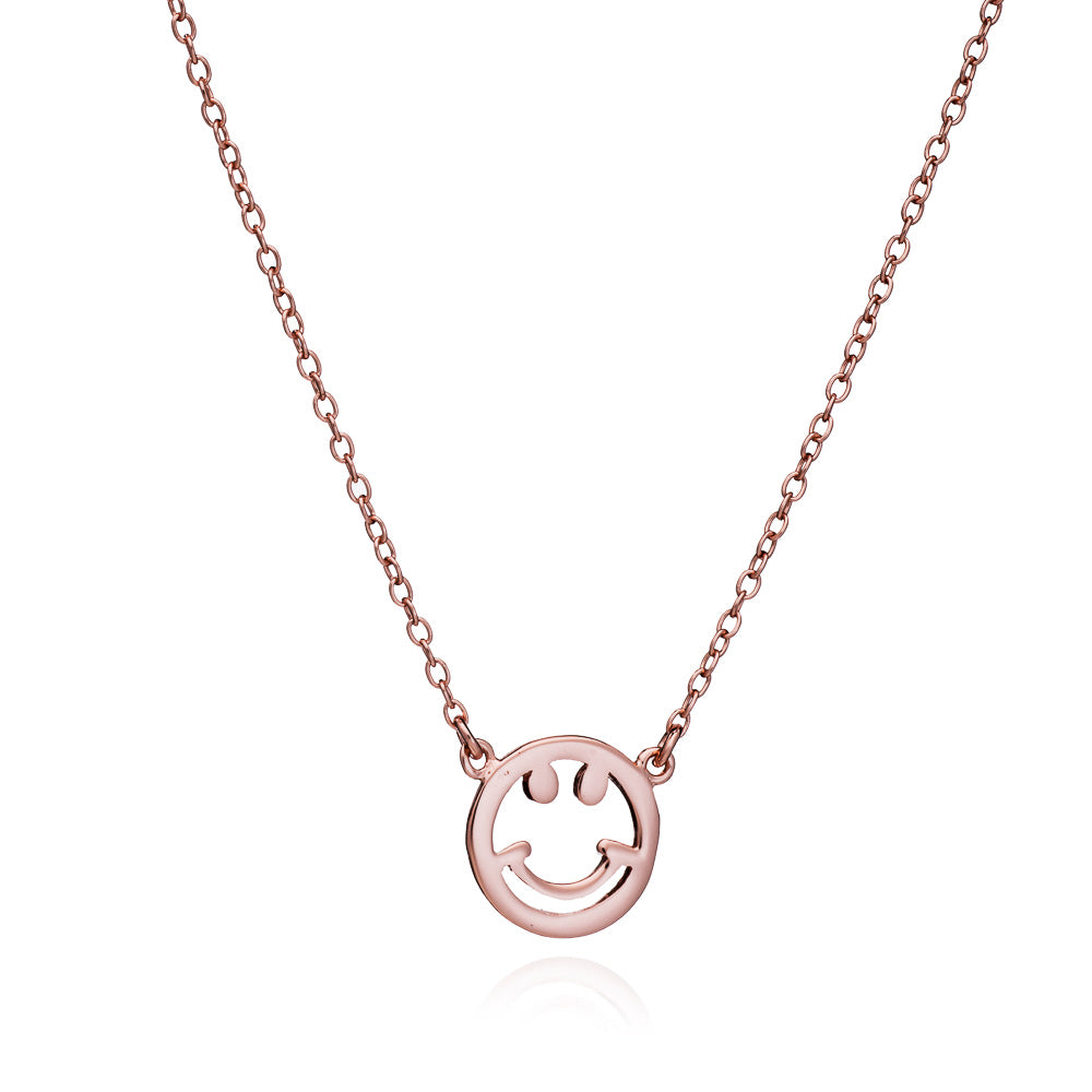 Rose Gold Smile Necklace - Lulu B Jewellery