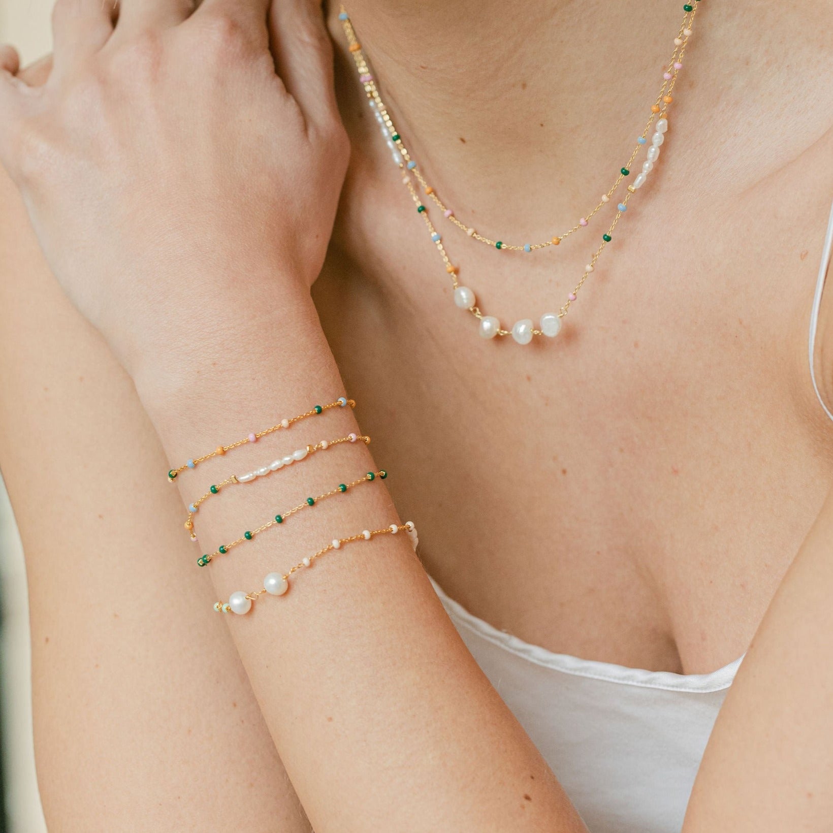 Gold Iris Bracelet (Como) - Lulu B Jewellery