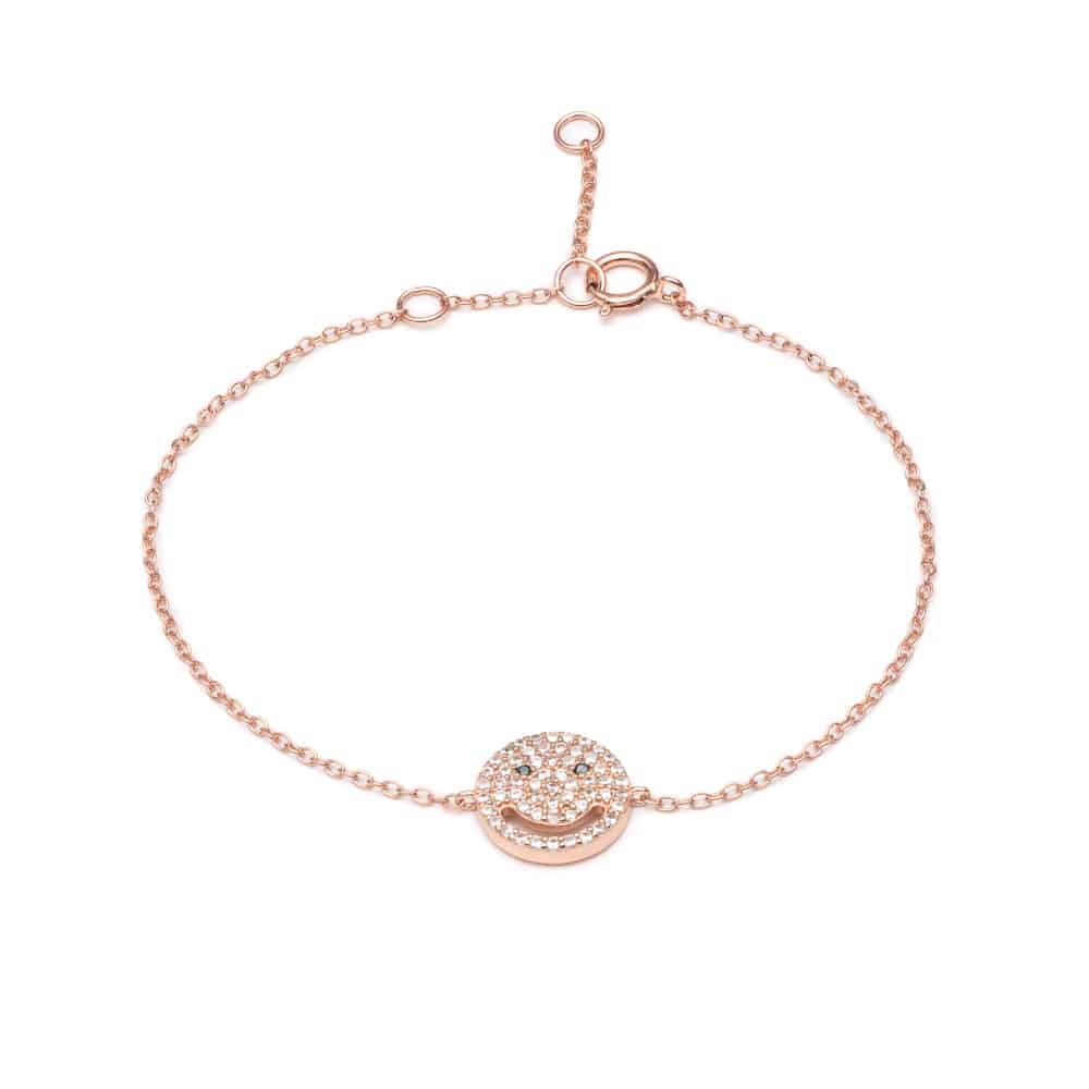 Rose Gold Smile Bracelet - Lulu B Jewellery