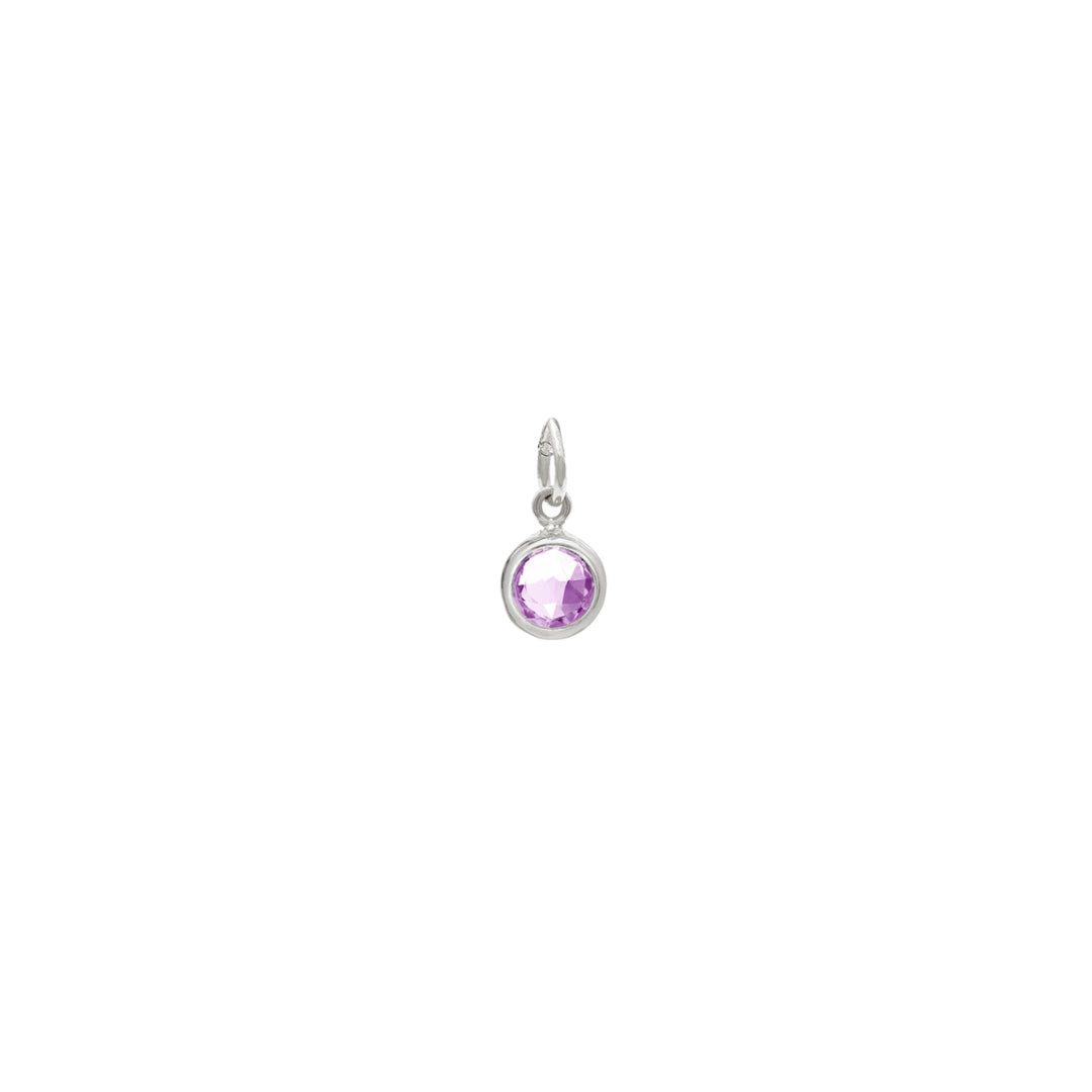 Silver Amethyst Birthstone Charm - Lulu B Jewellery