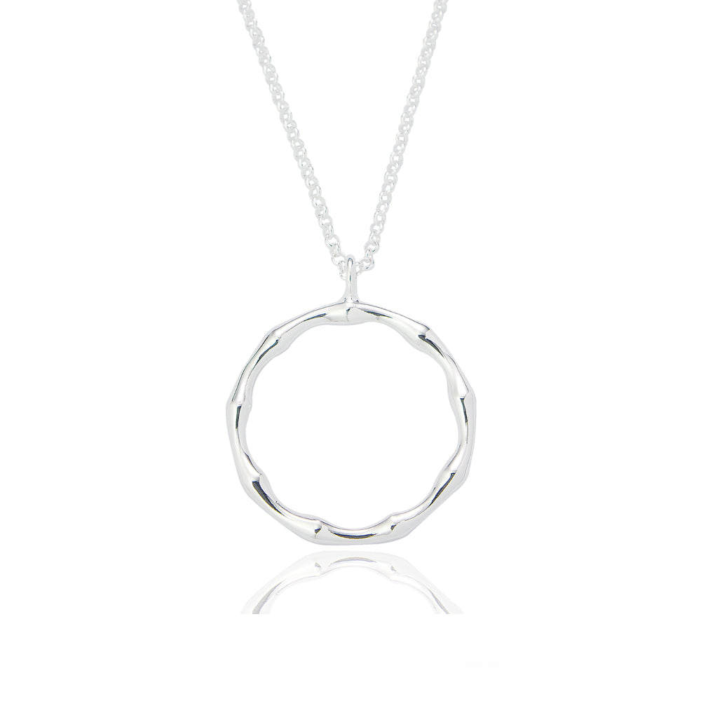 Silver Bamboo Necklace - Lulu B Jewellery