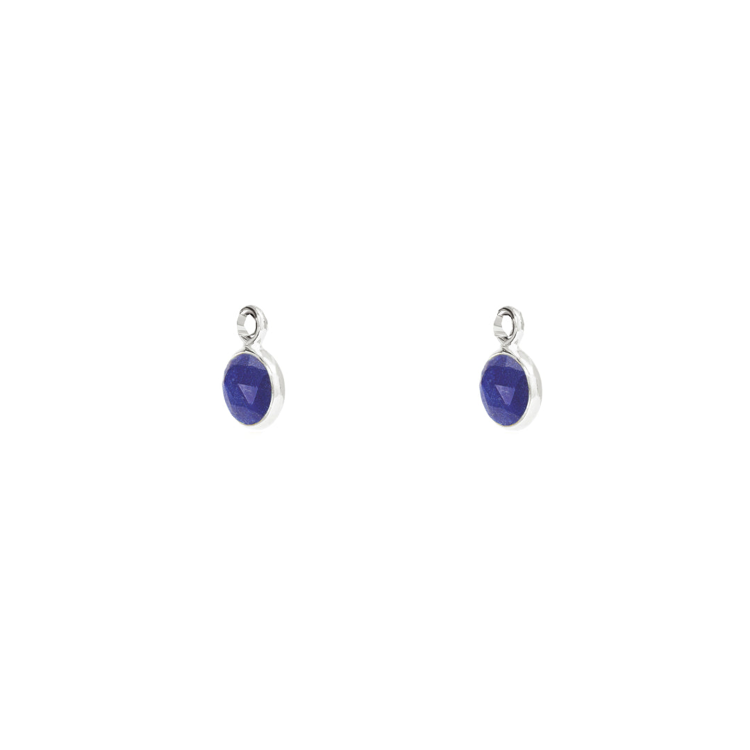 Silver Lapis Lazuli Birthstone Charms - Lulu B Jewellery