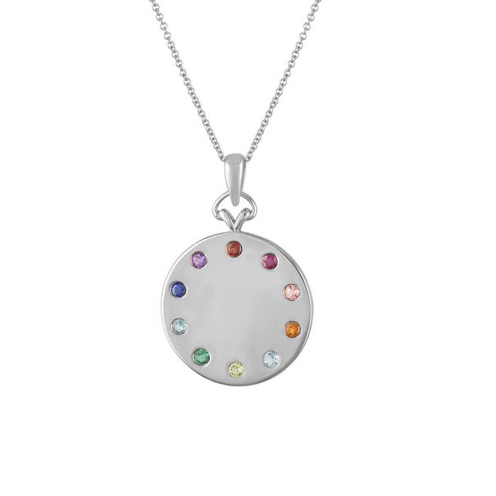Silver Rainbow Necklace - Lulu B Jewellery